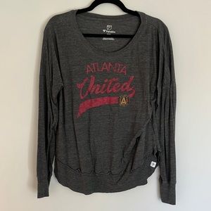 Fanatics Atlanta United Gray Long Sleeve Top